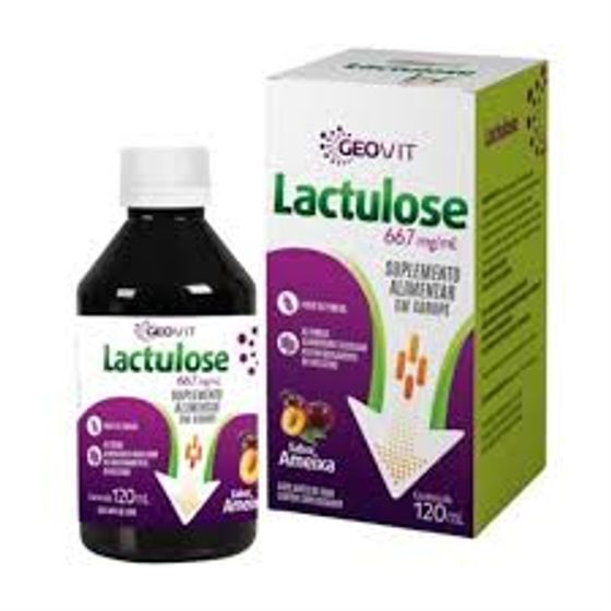 Lactulose 667mg/mL 120mL Geovit - Imagem 1